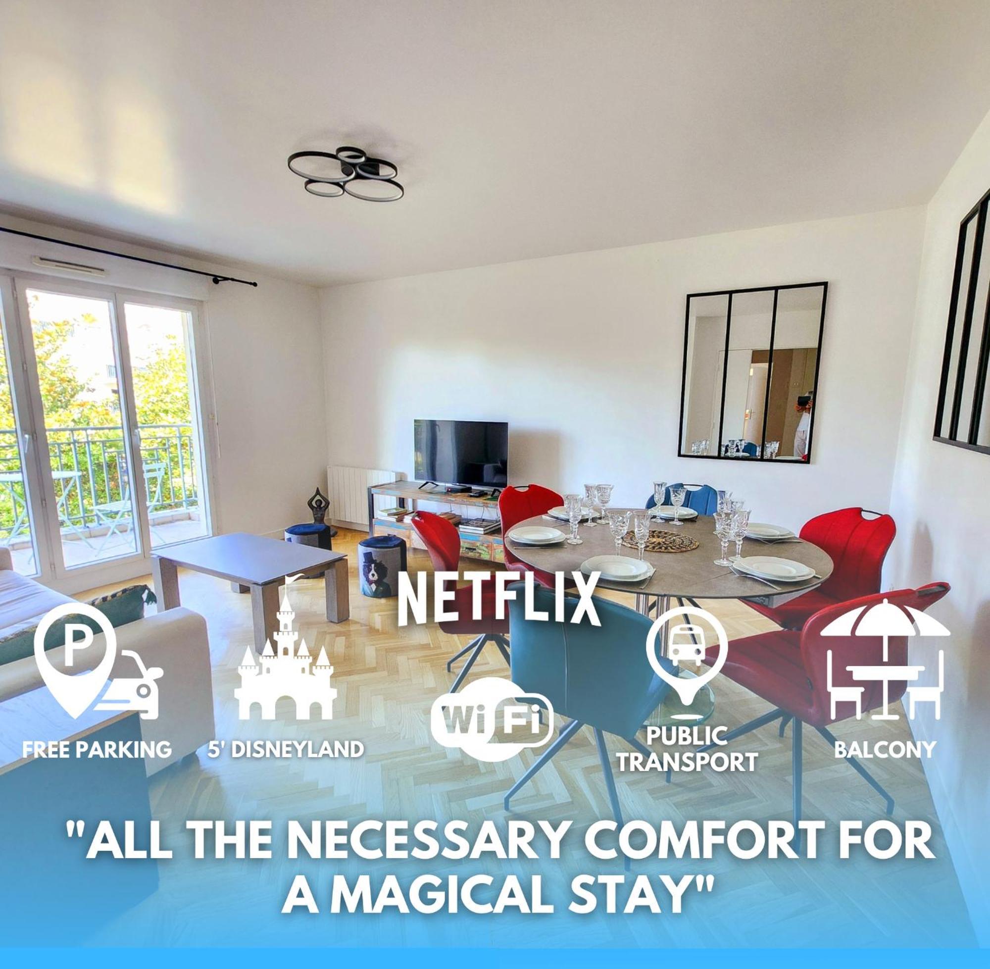 5' Disneyland Cozy Appartment Montévrain Esterno foto